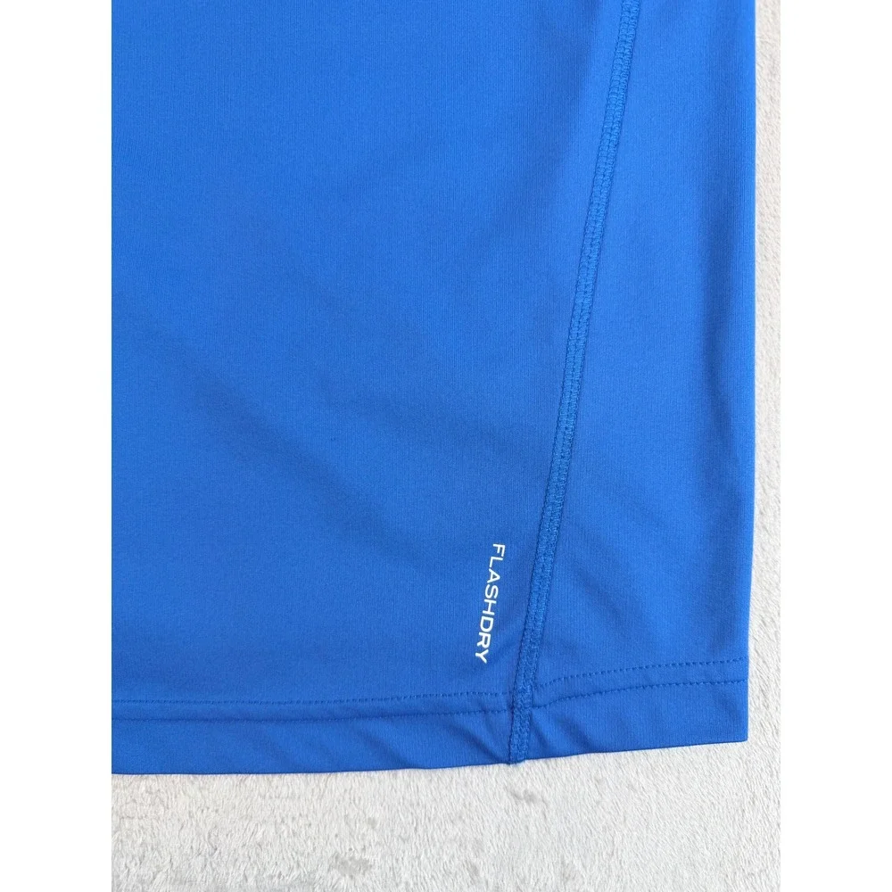 The North Face Mens Quarter Zip FlashDry Pullover Jacket Blue Large